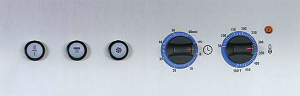 Печь конвекционная WIESHEU MINIMAT 64 L, 60х40 см (ЛЕВАЯ дверь, 4 уровня, панель управления Classic, 1 скор. вентилятора (стандарт))