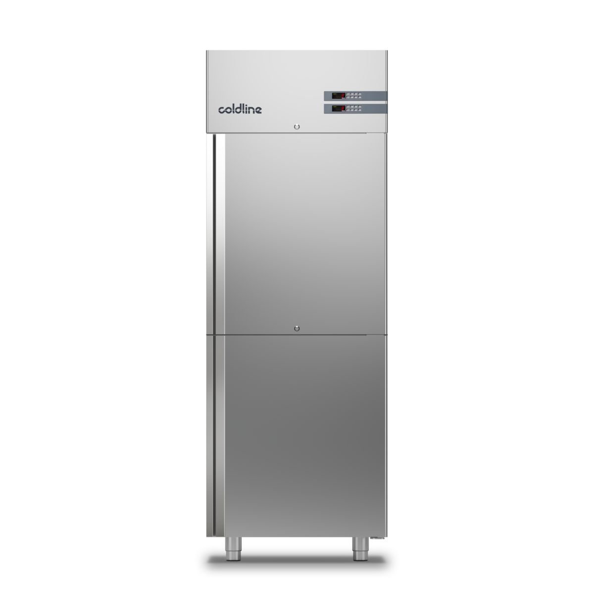 Шкаф холодильный 562 COLDLINE MASTER 700 GN2/1 A70/2PB встр. агрегат, Д:2, подсветка, -6/+4, -22/-18 (двери ПРАВЫЕ - петли справа)