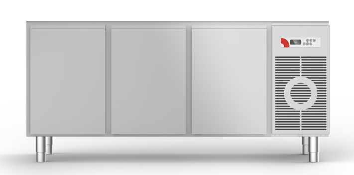 Стол холодильный 1735 б/стол. FRIULINOX серия PLAN - H 710 TR3H71EEF, корп. 710, Д:3, -2/+8 (Д:3, агр. справа)