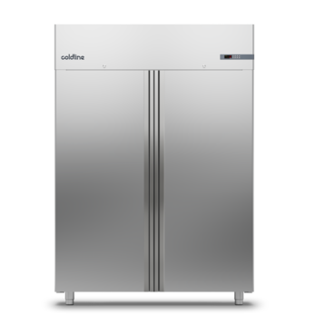 Шкаф холодильный 1356 COLDLINE MASTER 1400 GN2/1 A140/2M встр. агр, возд/охл., Д:2, -2/+8 (2 глухие двери с замком (стандарт))