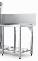 Стол для посудомоечной машины выходной 1200/750/900 WINTERHALTER 712V9999 с полкой наборной с перфорацией, с бортом