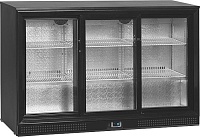 Шкаф холодильный 320 TEFCOLD DB300S-3, окр.сталь/пл, встр. агрегат, дверь стекло+замок, +2/+10 для кафе