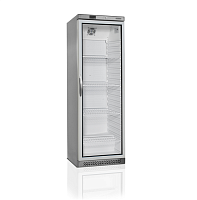 Холодильный витринный шкаф 350 TEFCOLD UR400SG, нерж/пл, встр. агрегат, дверь стекло замок +2/+10